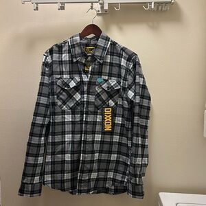 DIXXON Men’s “Manhattan” Black, Green and Gray Flannel Shirt